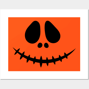 Halloween Punokin face design Posters and Art